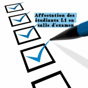 Affectation des étudiants L1 en salle d'examen
