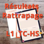 Résultats de Rattrapage L1 L2RR